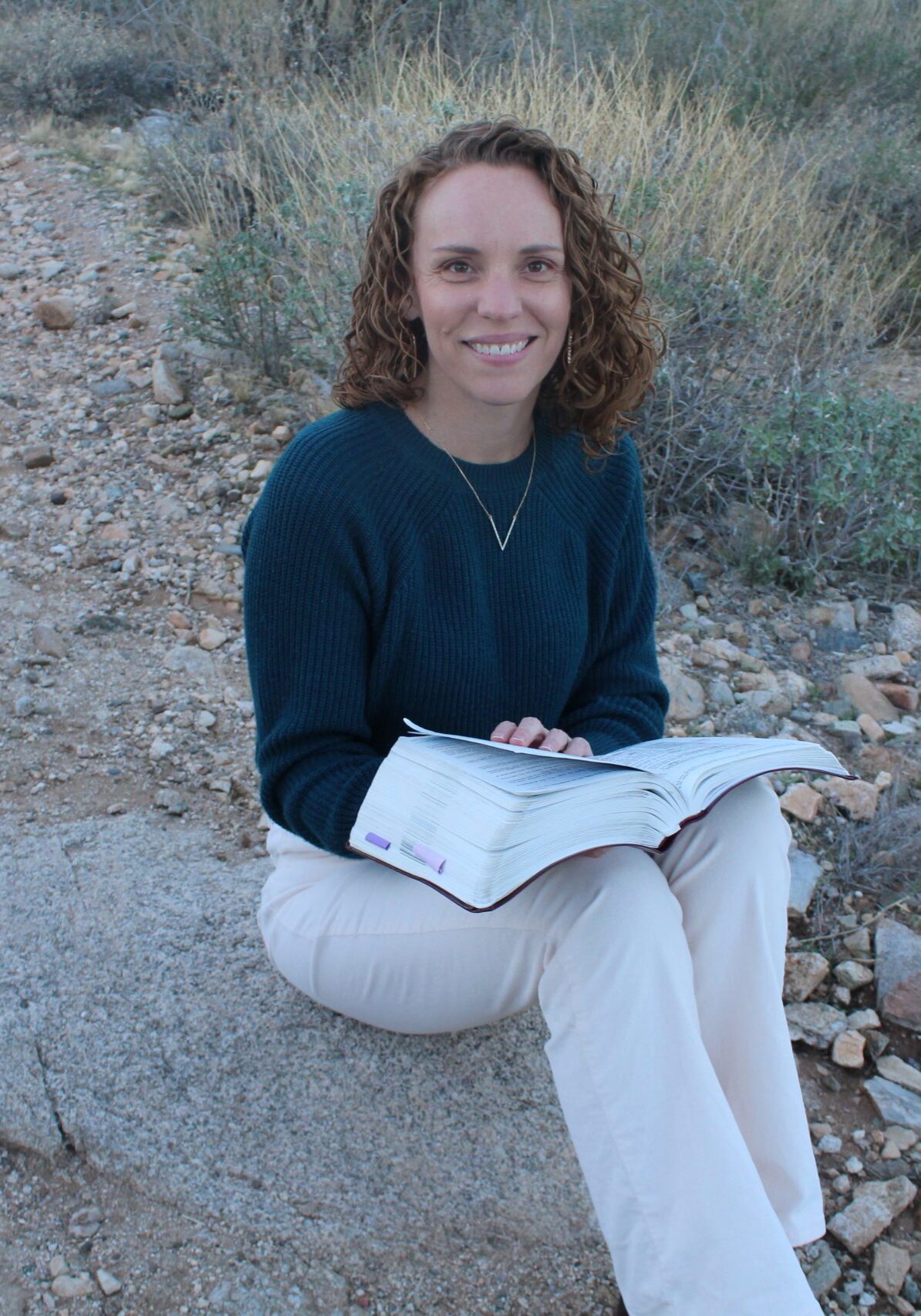 IMG_9843 Michelle Spano holding open bible